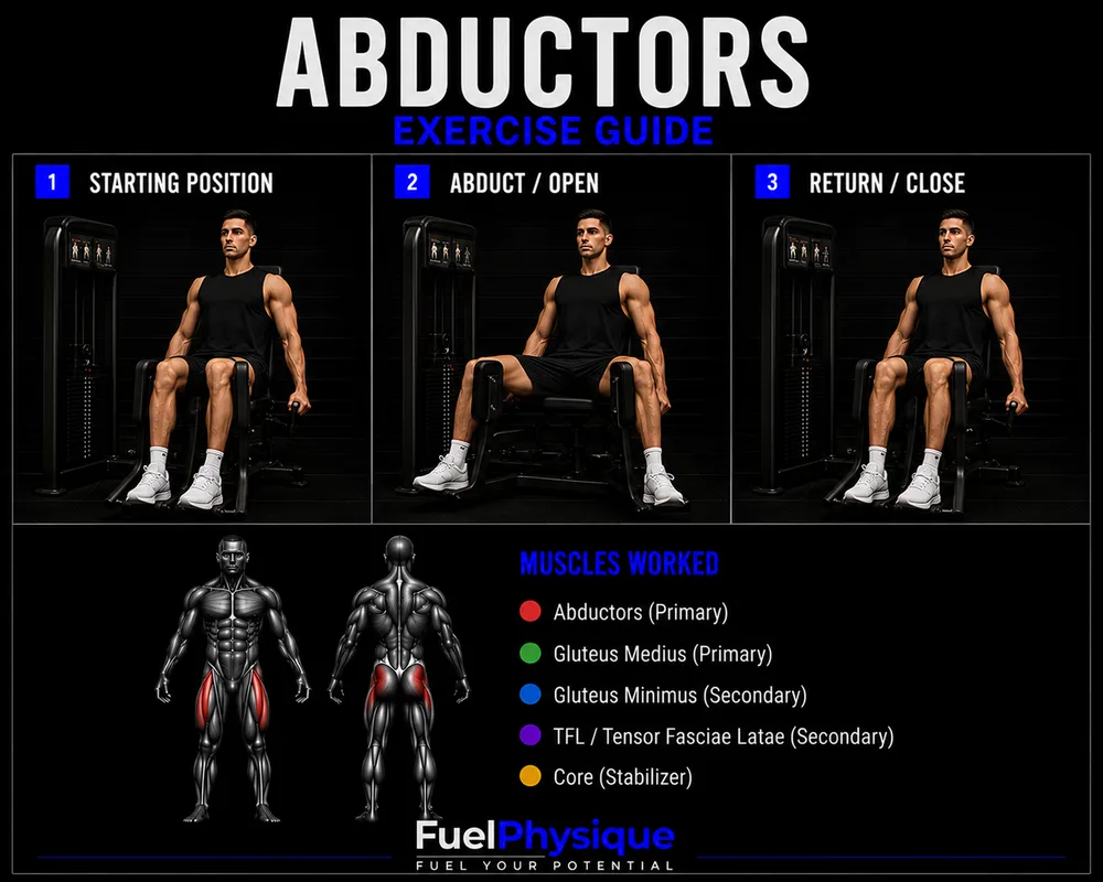 Abductors exercise illustration