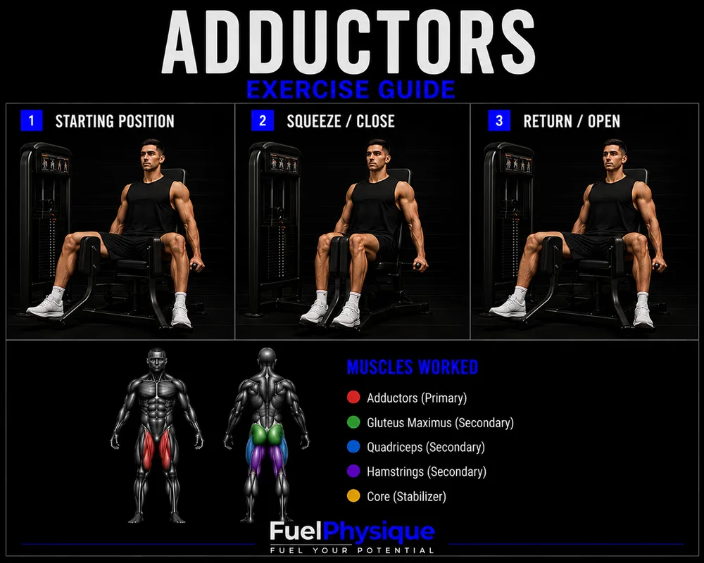 Adductors exercise illustration