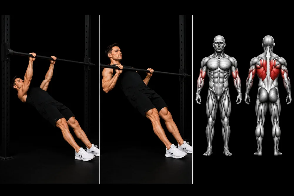 Australian Row exercise illustration