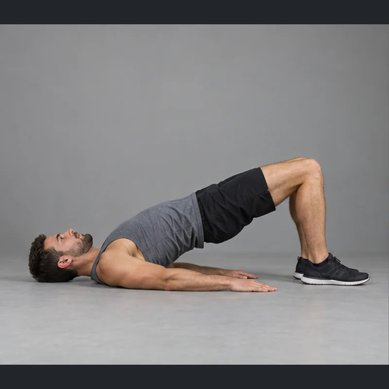 Bodyweight Glute Bridge exercise illustration
