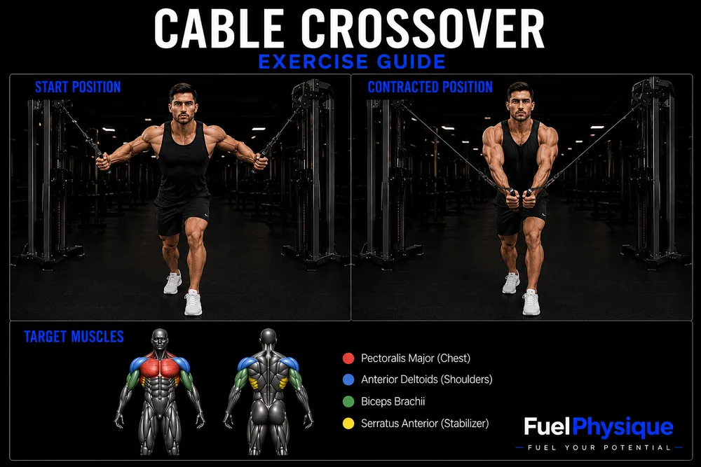 Cable Crossover exercise illustration