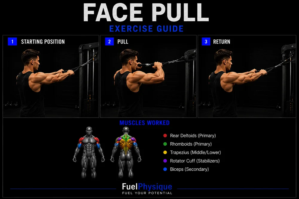 Face Pull exercise illustration