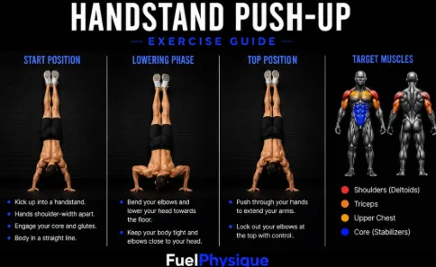 Handstand Push Up exercise illustration