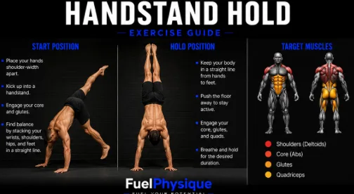 Handstand exercise illustration