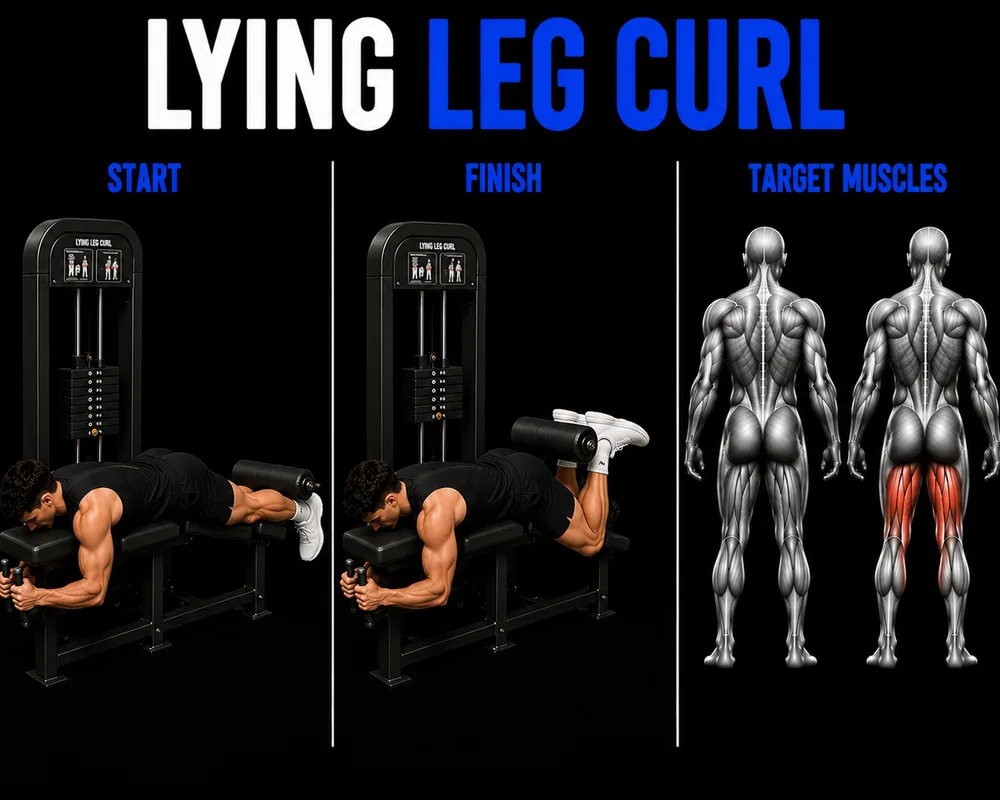 Leg Curl exercise illustration