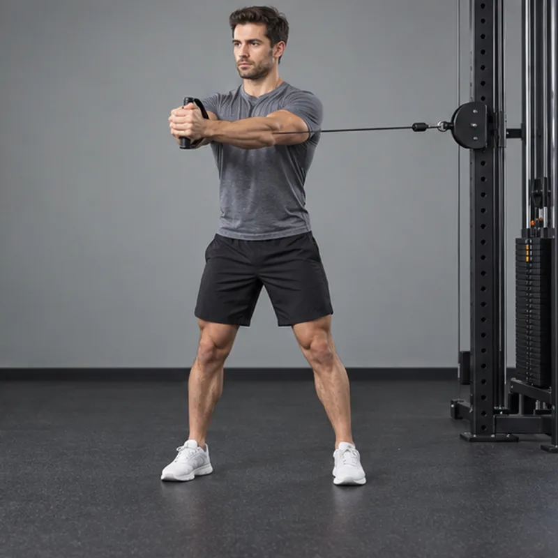 Pallof Press exercise illustration