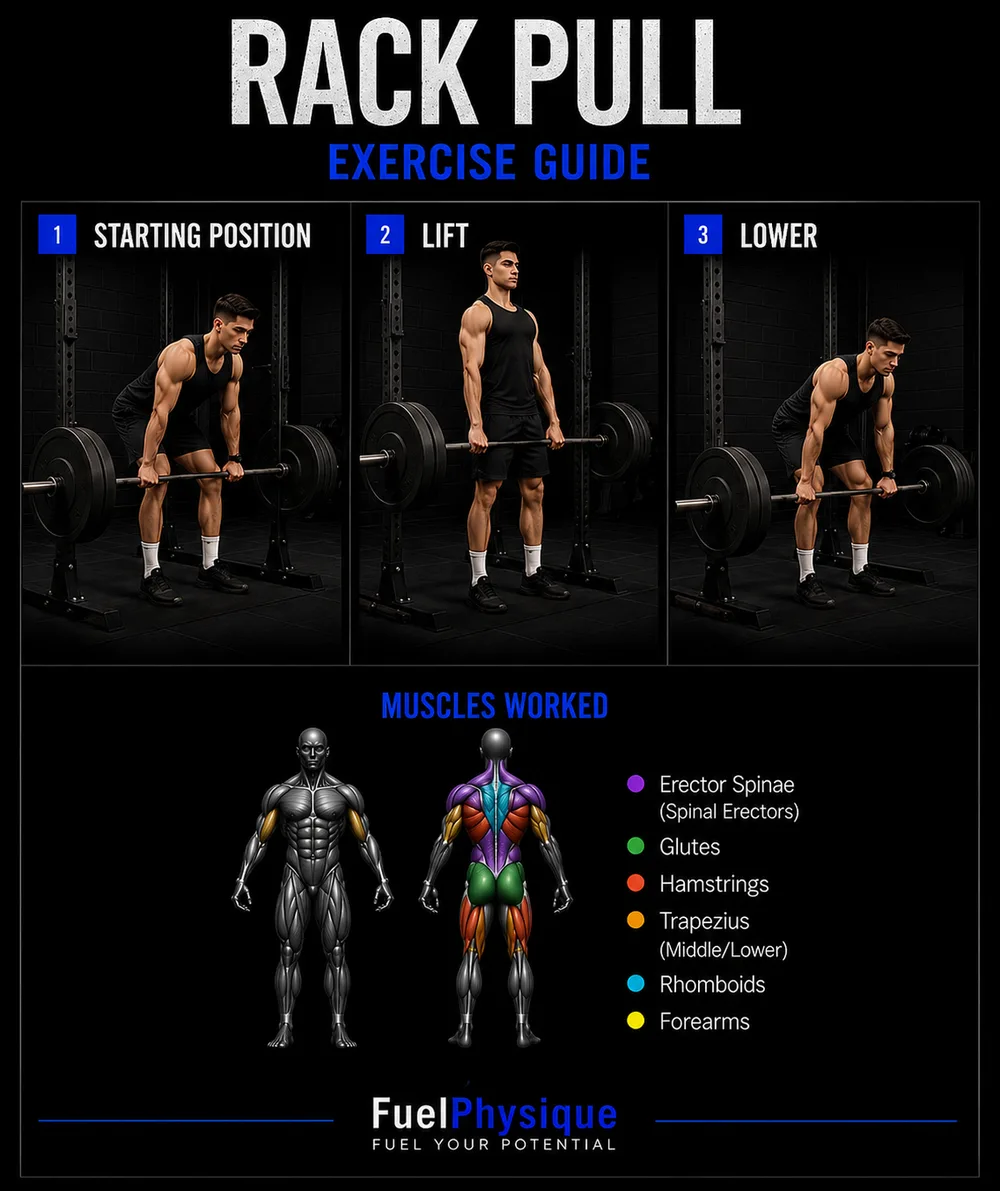 Rack Pull exercise illustration