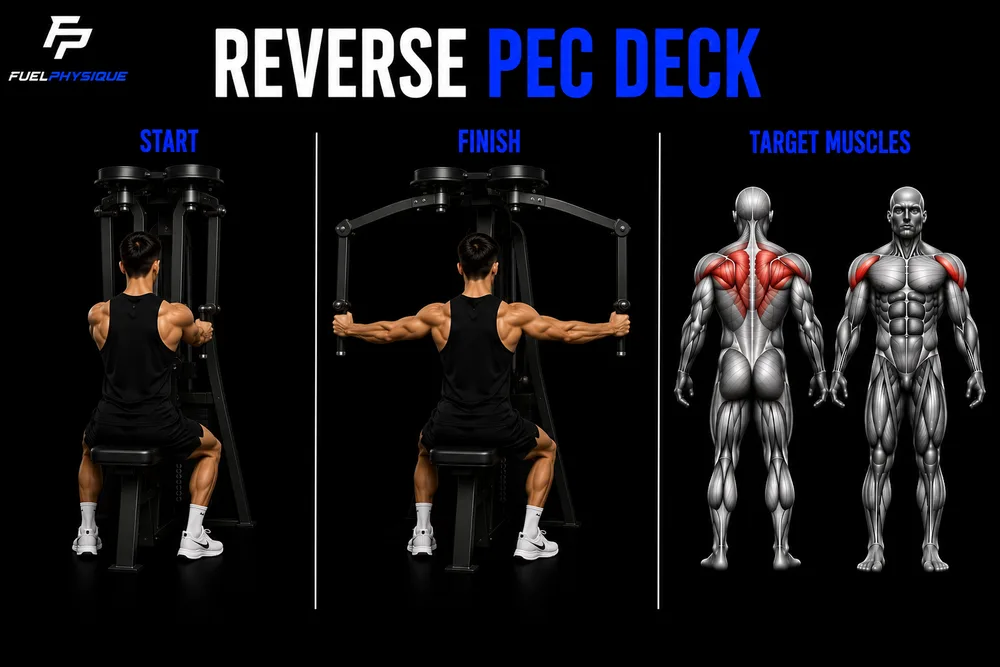 Reverse Pec Deck exercise illustration