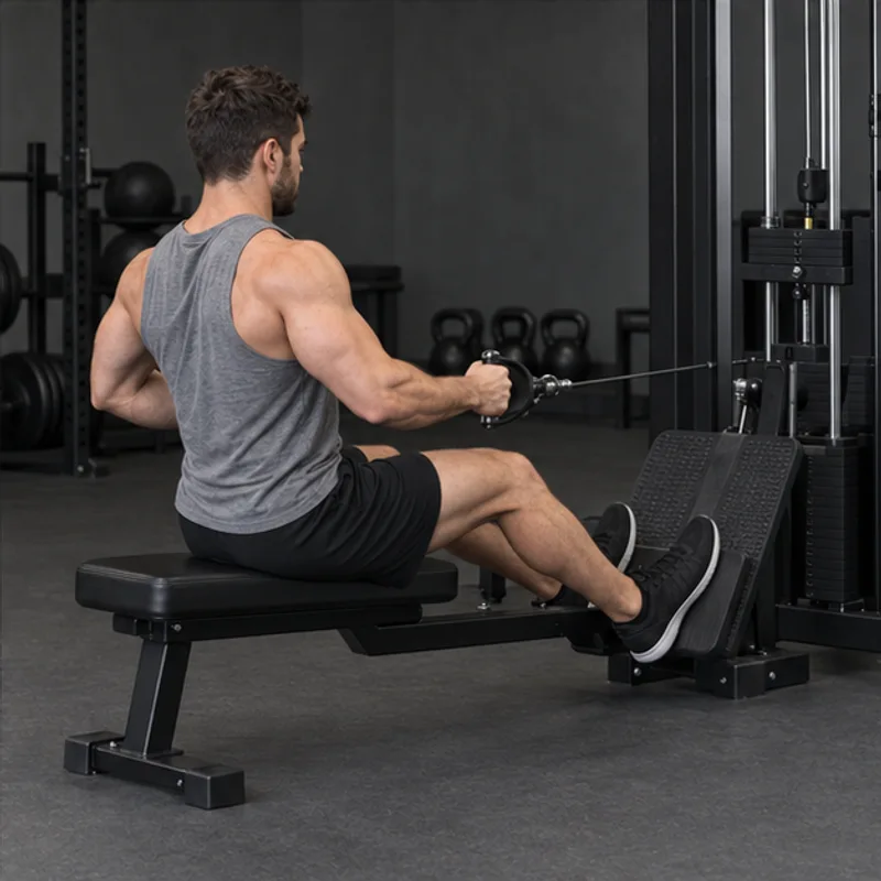 Single Arm Cable Row exercise illustration