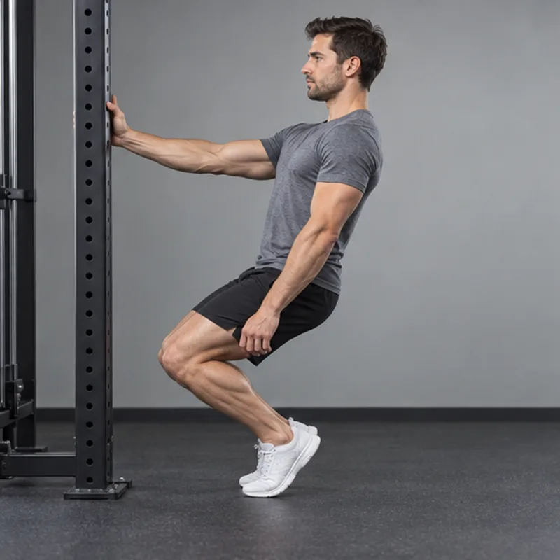 Sissy Squat exercise illustration