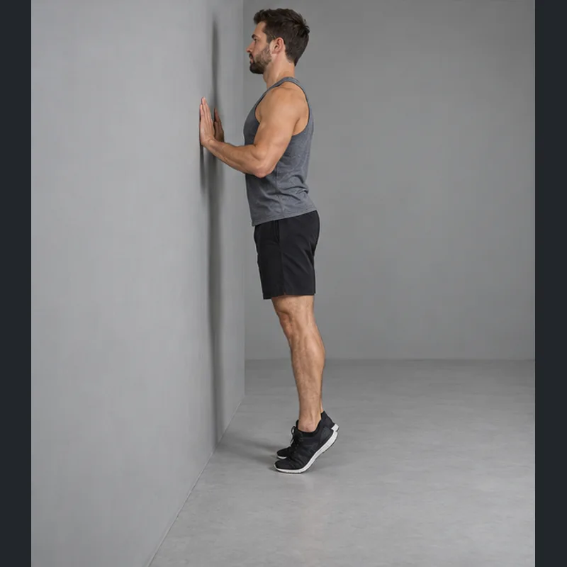 Standing Bodyweight Calf Raise exercise illustration