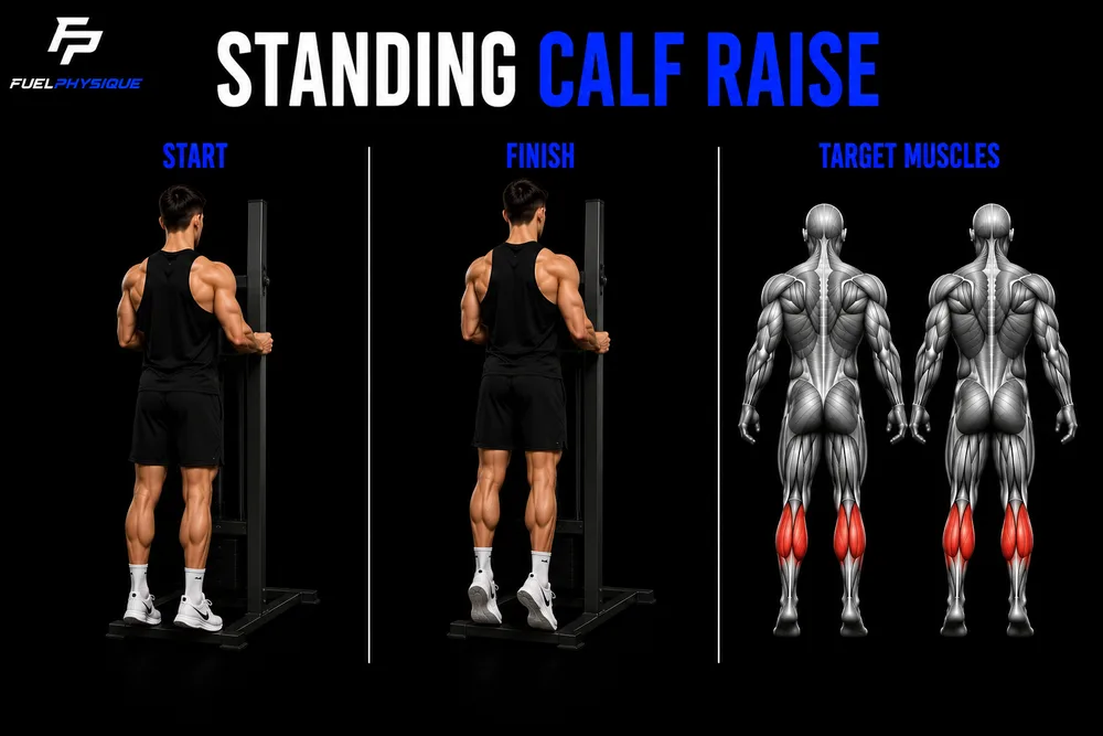 Standing Calf Raise exercise illustration