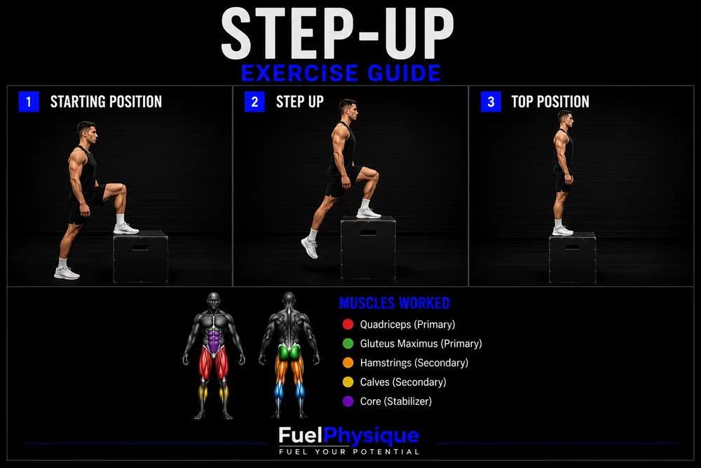 Step Up exercise illustration